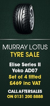 Lotus Elise Tyres Yokohama AD07